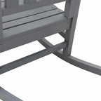 Schaukelstuhl für den Garten Hellgrau 92 x 70 x 108cm HDPE