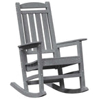 Schaukelstuhl für den Garten Hellgrau 92 x 70 x 108cm HDPE
