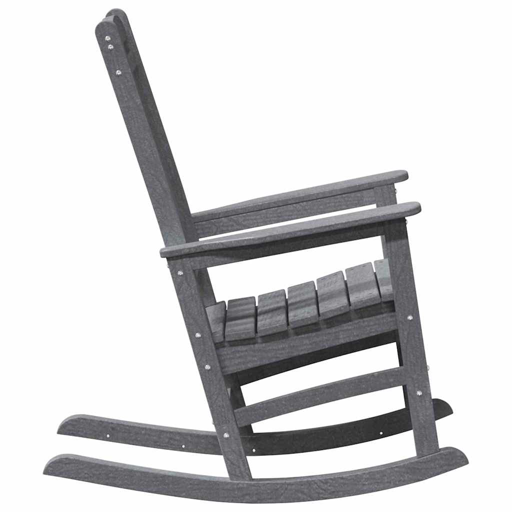 Schaukelstuhl für den Garten Hellgrau 92 x 70 x 108cm HDPE