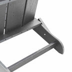 Klappbarer Adirondack-Stuhl Hellgrau 80,5 x 74,5 x 92 cm HDPE