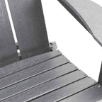Klappbarer Adirondack-Stuhl Hellgrau 80,5 x 74,5 x 92 cm HDPE