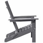 Klappbarer Adirondack-Stuhl Hellgrau 80,5 x 74,5 x 92 cm HDPE