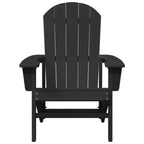 Adirondack-Stuhl Schwarz 82 x 74 x 92 cm HDPE