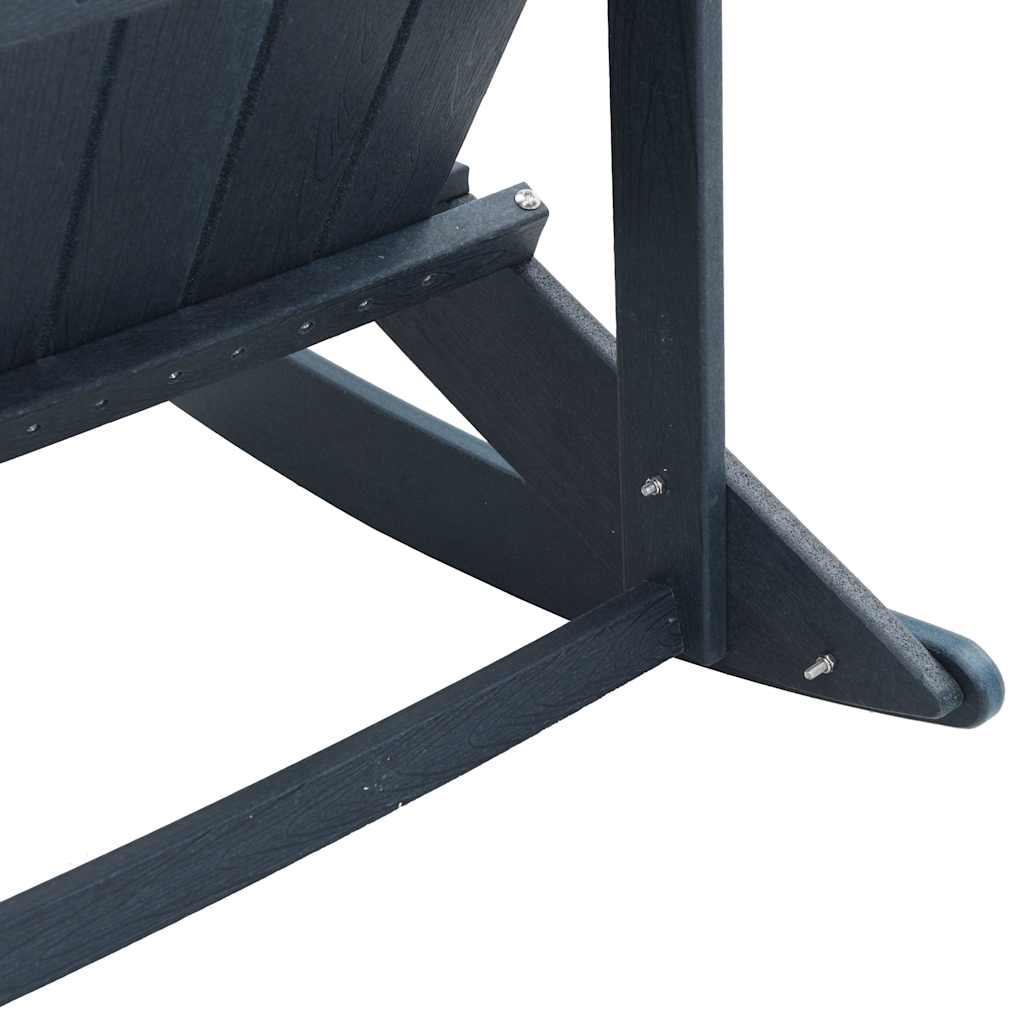 Adirondack-Schaukelstuhl Marineblau 92 x 73,5 x 92 cm HDPE
