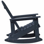 Adirondack-Schaukelstuhl Marineblau 92 x 73,5 x 92 cm HDPE