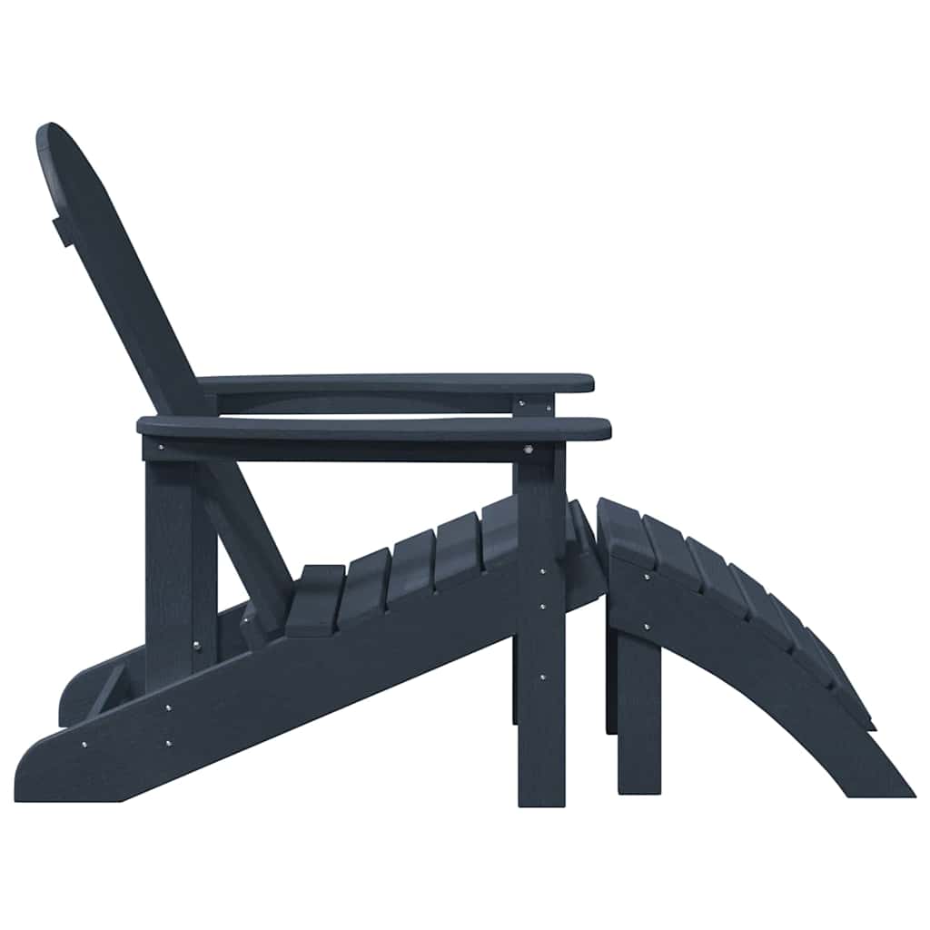 Adirondack-Stuhl Marineblau 82 x 74 x 92 cm HDPE