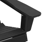Adirondack-Stuhl Schwarz 82 x 74 x 92 cm HDPE