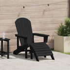 Adirondack-Stuhl Schwarz 82 x 74 x 92 cm HDPE