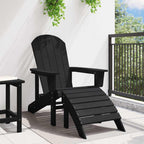 Adirondack-Stuhl Schwarz 82 x 74 x 92 cm HDPE