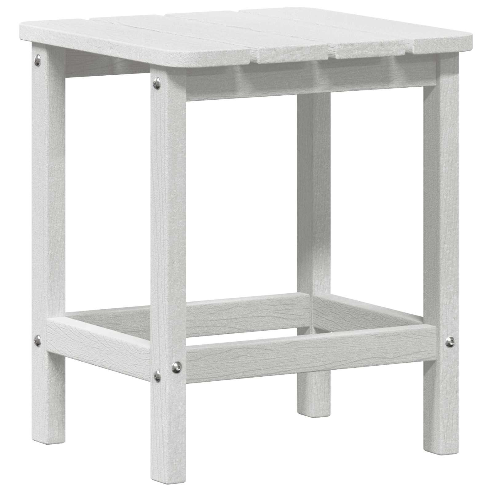 Beistelltisch Weiß 38 x 38 x 46 cm Polyethylen