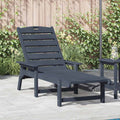 Sonnenliege Marineblau 195,5 x 53 x 98,5 cm HDPE