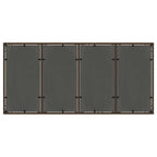 Garten Essgruppe 9 pcs Braun Poly-Rattan