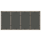 Garten Essgruppe 7 pcs Grau Poly-Rattan