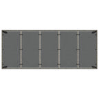 Garten Essgruppe 11 pcs Grau Poly-Rattan
