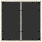 Garten Essgruppe 3 pcs Hellgrau Poly-Rattan
