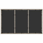 Garten Essgruppe 5 pcs Hellgrau Poly-Rattan