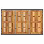Garten Essgruppe 5 pcs Schwarz Poly-Rattan