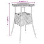 Garten Essgruppe 5 pcs Schwarz Poly-Rattan