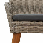 Gartenstuhl 2 pcs Schwarz 62,5 x 55 x 82 cm Poly-Rattan
