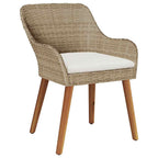 Gartenstuhl 2 pcs Beige 62,5 x 55 x 82 cm Poly-Rattan
