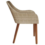 Gartenstuhl 2 pcs Beige 62,5 x 55 x 82 cm Poly-Rattan