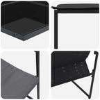 Garten Essgruppe 11 pcs Schwarz Stahl