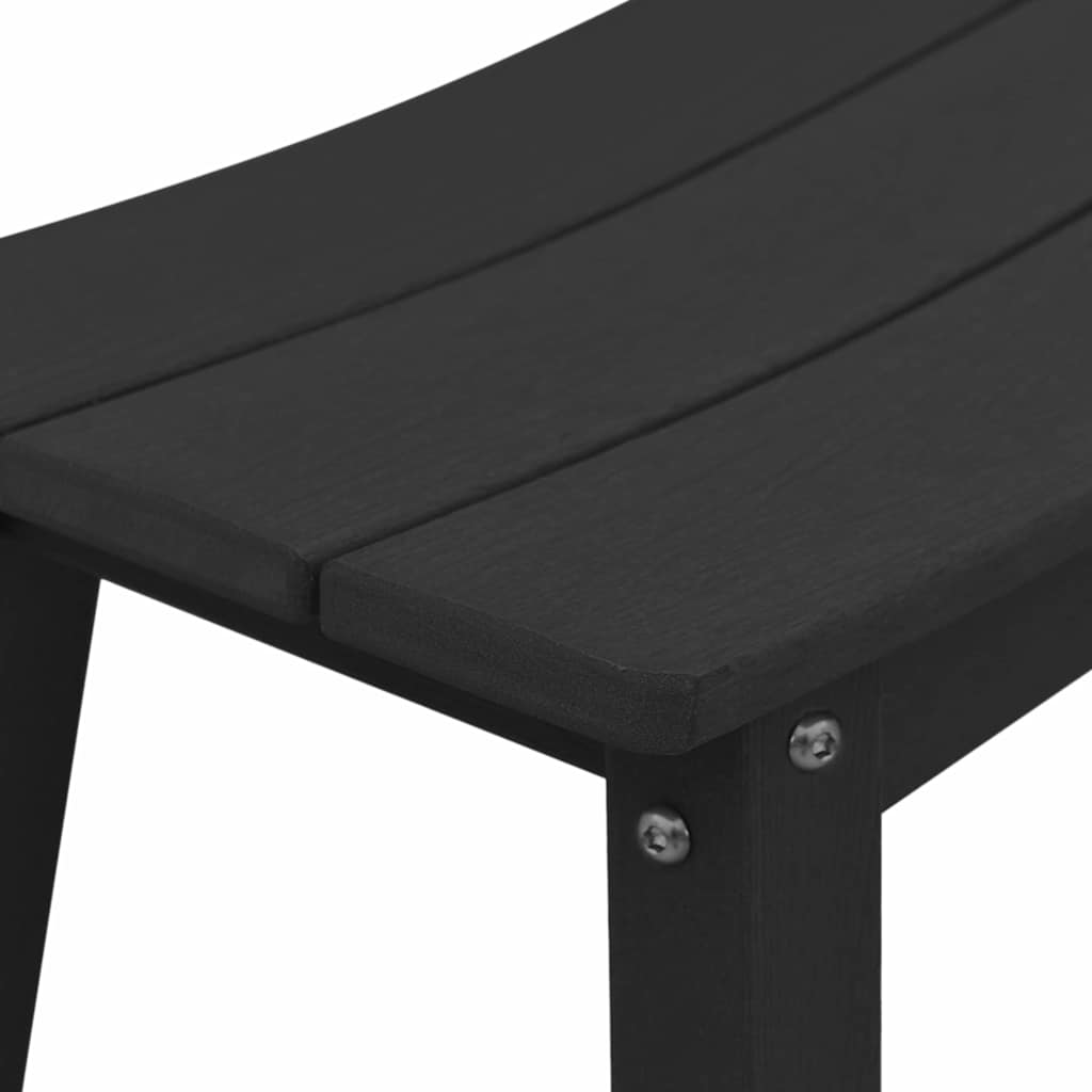 Garten Bar Set 4 pcs Schwarz HDPE