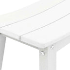 Garten Bar Set 6 pcs Weiß HDPE