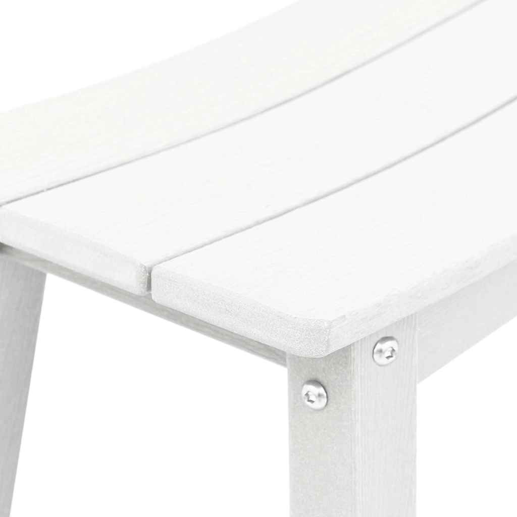 Garten Bar Set 6 pcs Weiß HDPE
