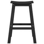 Garten Bar Set 6 pcs Schwarz HDPE
