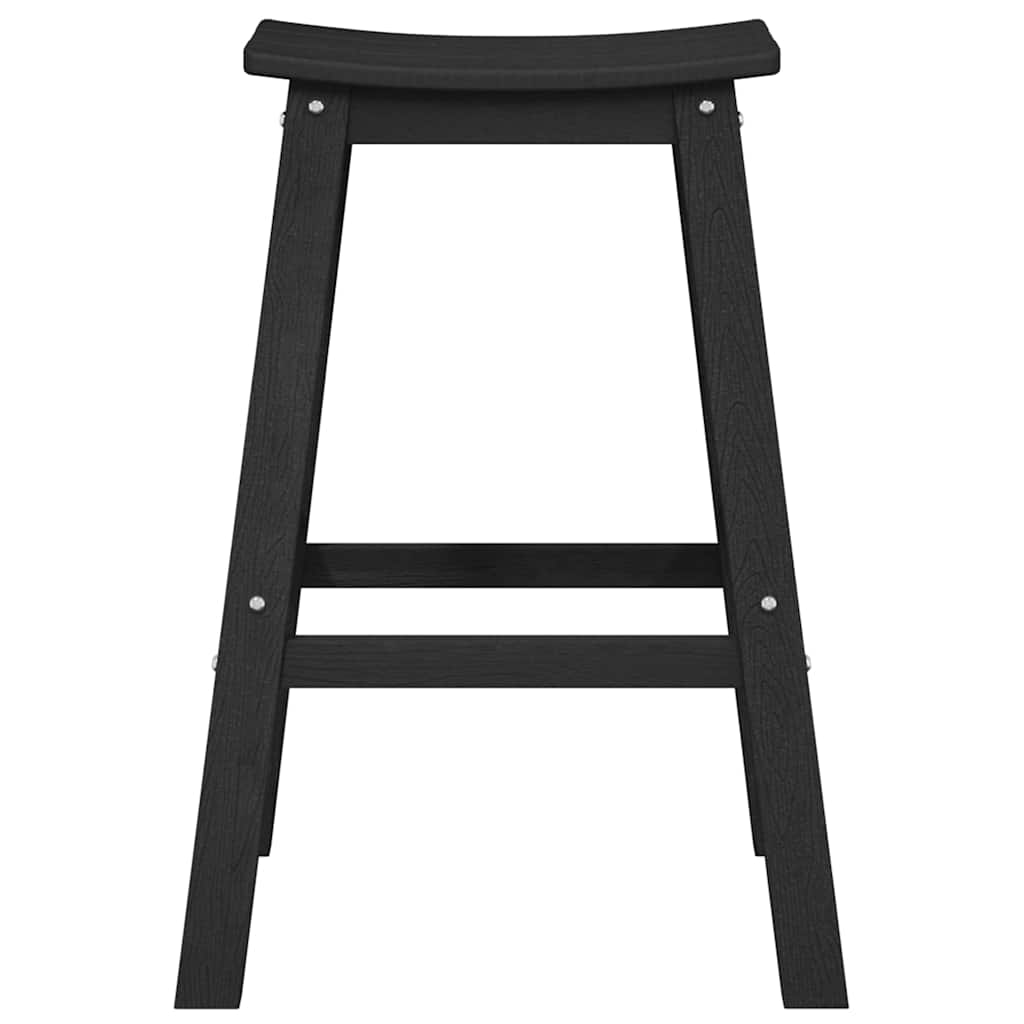 Garten Bar Set 6 pcs Schwarz HDPE