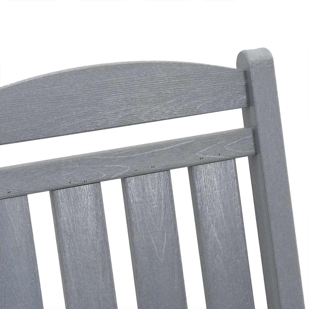 Schaukelstuhl 2 pcs Hellgrau 92 x 70 x 108 cm Polyethylen
