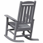 Schaukelstuhl 2 pcs Hellgrau 92 x 70 x 108 cm Polyethylen