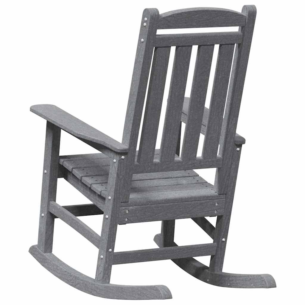Schaukelstuhl 2 pcs Hellgrau 92 x 70 x 108 cm Polyethylen