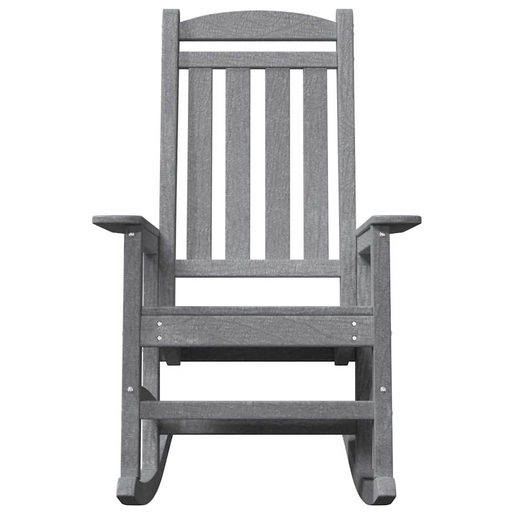 Schaukelstuhl 2 pcs Hellgrau 92 x 70 x 108 cm Polyethylen