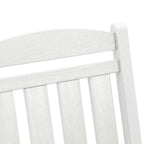Schaukelstuhl 3 pcs Weiß Polyethylen