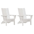 Gartenstuhl 2 pcs Weiß 80,5 x 74,5 x 92 cm Polyethylen