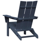 Gartenstuhl 2 pcs Marineblau 80,5 x 74,5 x 92 cm Polyethylen