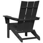 Gartenstuhl 2 pcs Schwarz 80,5 x 74,5 x 92 cm Polyethylen