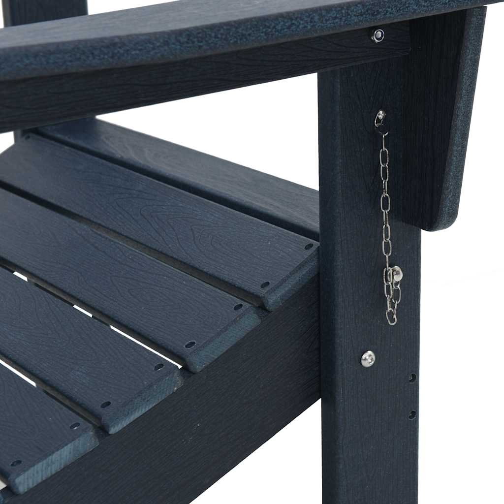 Gartenstuhl 3 pcs Marineblau 80,5 x 74,5 x 92 cm Polyethylen