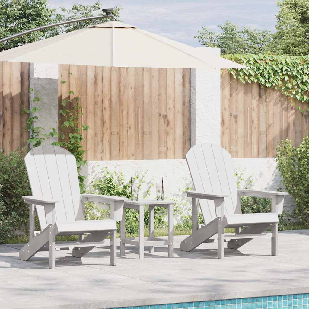 Gartenstuhl 2 pcs Weiß 82 x 74 x 92 cm Polyethylen