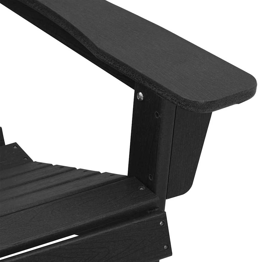 Gartenstuhl 2 pcs Schwarz 82 x 74 x 92 cm Polyethylen