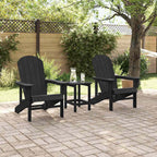 Gartenstuhl 2 pcs Schwarz 82 x 74 x 92 cm Polyethylen