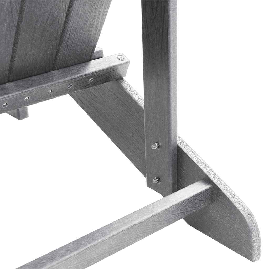 Gartenstuhl 2 pcs Hellgrau 82 x 74 x 92 cm Polyethylen