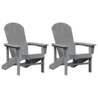 Gartenstuhl 2 pcs Hellgrau 82 x 74 x 92 cm Polyethylen