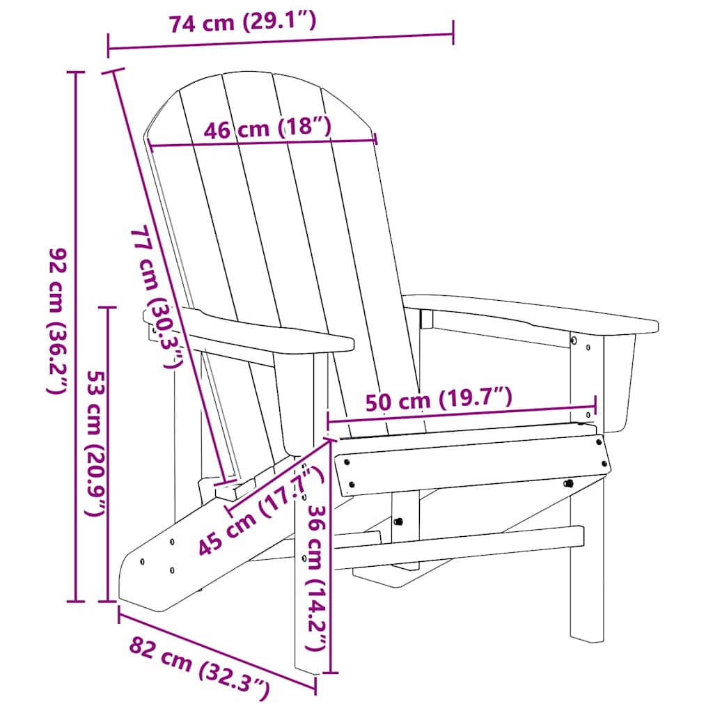 Gartenstuhl 2 pcs Hellgrau 82 x 74 x 92 cm Polyethylen