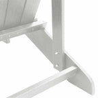 Gartenstuhl 3 pcs Weiß Polyethylen