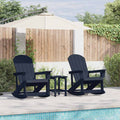 Adirondack Schaukelstühle 2 pcs Marineblau HDPE