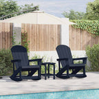Adirondack Schaukelstühle 2 pcs Marineblau HDPE