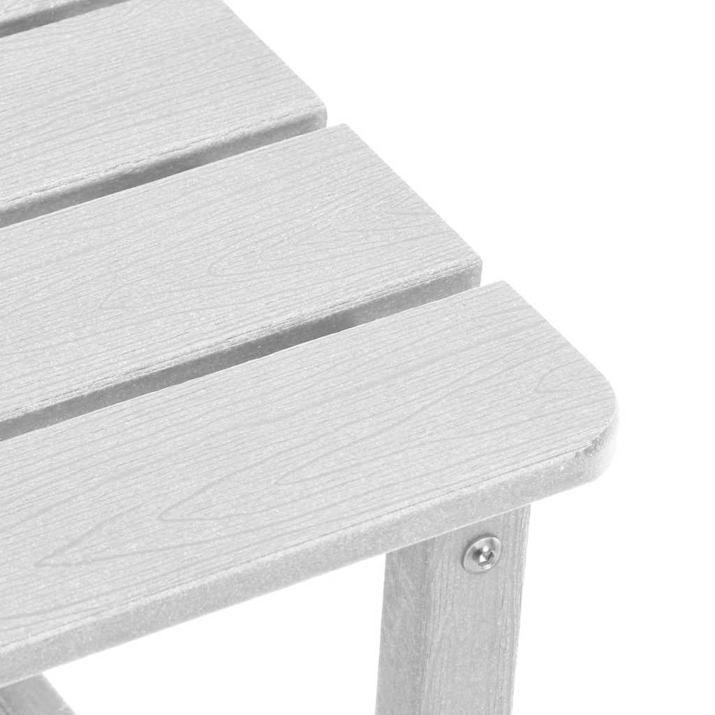 Garten-Lounge-Set 3 pcs Weiß HDPE